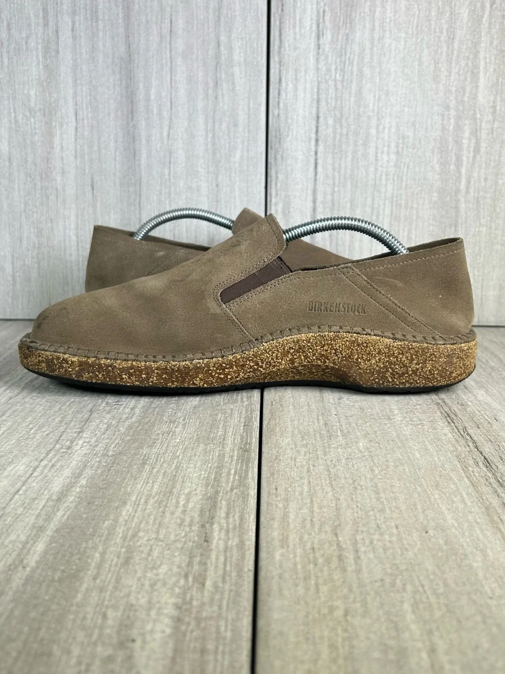 Birkenstock Callan Charcoal Taupe Leather Loafer Slip On Shoes Mens Size 10 43